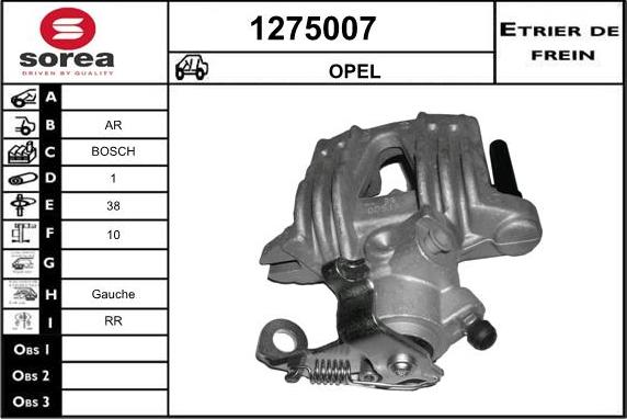 SNRA 1275007 - Спирачен апарат vvparts.bg