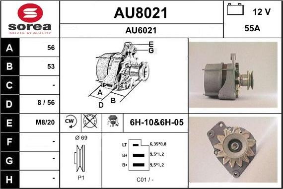 SNRA AU8021 - Генератор vvparts.bg