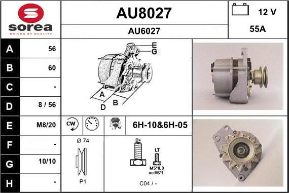 SNRA AU8027 - Генератор vvparts.bg