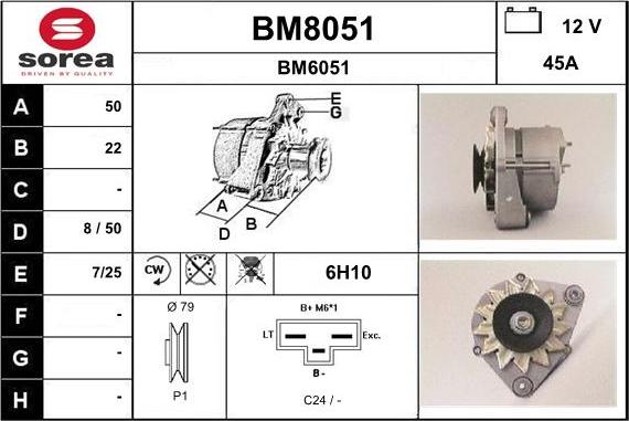 SNRA BM8051 - Генератор vvparts.bg