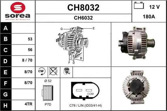 SNRA CH8032 - Генератор vvparts.bg