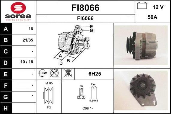 SNRA FI8066 - Генератор vvparts.bg