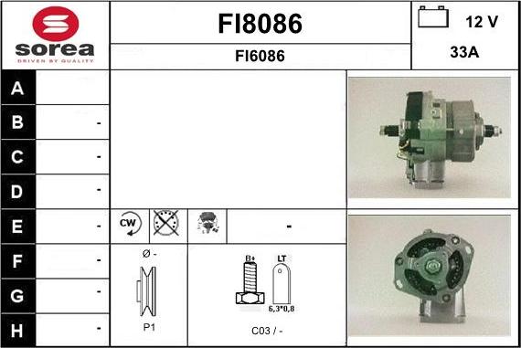 SNRA FI8086 - Генератор vvparts.bg