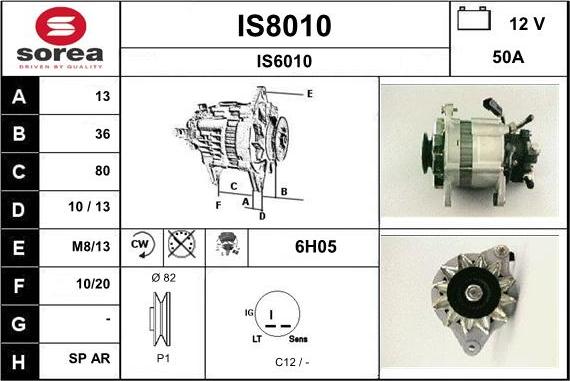SNRA IS8010 - Генератор vvparts.bg