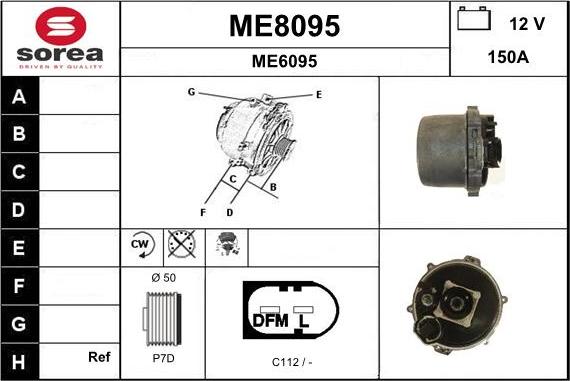 SNRA ME8095 - Генератор vvparts.bg