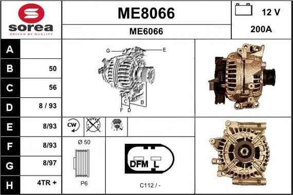 SNRA ME8066 - Генератор vvparts.bg