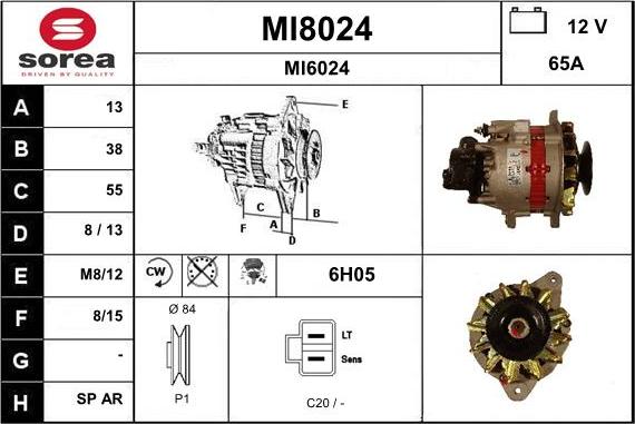 SNRA MI8024 - Генератор vvparts.bg