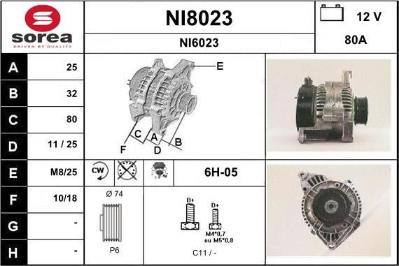 SNRA NI8023 - Генератор vvparts.bg