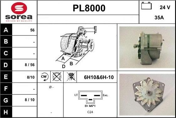 SNRA PL8000 - Генератор vvparts.bg