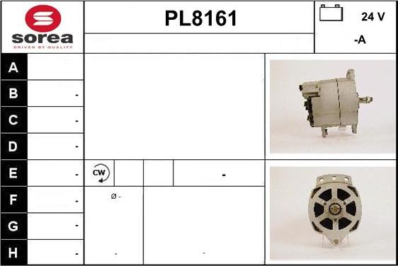 SNRA PL8161 - Генератор vvparts.bg