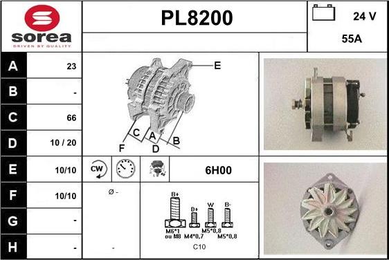 SNRA PL8200 - Генератор vvparts.bg