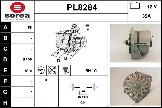 SNRA PL8284 - Генератор vvparts.bg