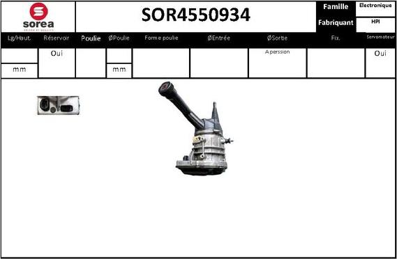 SNRA SOR4550934 - Хидравлична помпа, кормилно управление vvparts.bg