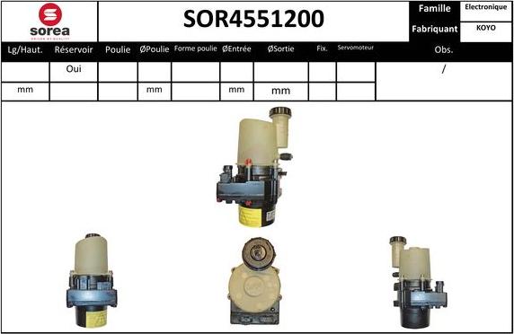 SNRA SOR4551200 - Хидравлична помпа, кормилно управление vvparts.bg