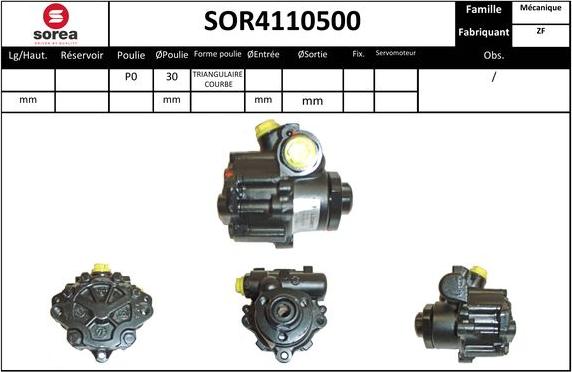 SNRA SOR4110500 - Хидравлична помпа, кормилно управление vvparts.bg