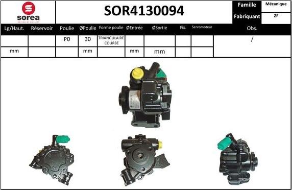 SNRA SOR4130094 - Хидравлична помпа, кормилно управление vvparts.bg
