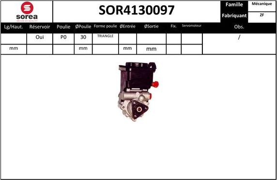 SNRA SOR4130097 - Хидравлична помпа, кормилно управление vvparts.bg