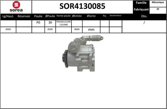 SNRA SOR4130085 - Хидравлична помпа, кормилно управление vvparts.bg