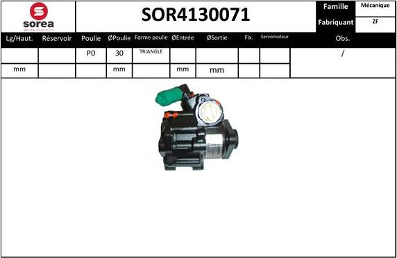 SNRA SOR4130071 - Хидравлична помпа, кормилно управление vvparts.bg