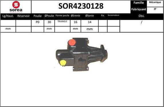 SNRA SOR4230128 - Хидравлична помпа, кормилно управление vvparts.bg