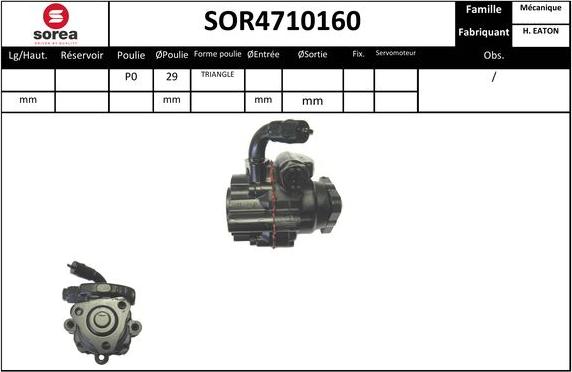 SNRA SOR4710160 - Хидравлична помпа, кормилно управление vvparts.bg