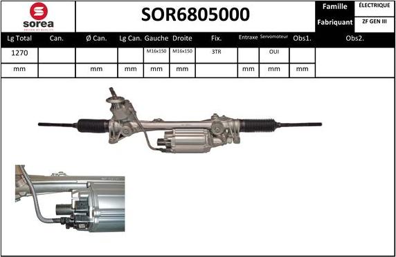 SNRA SOR6805000 - Кормилна кутия vvparts.bg