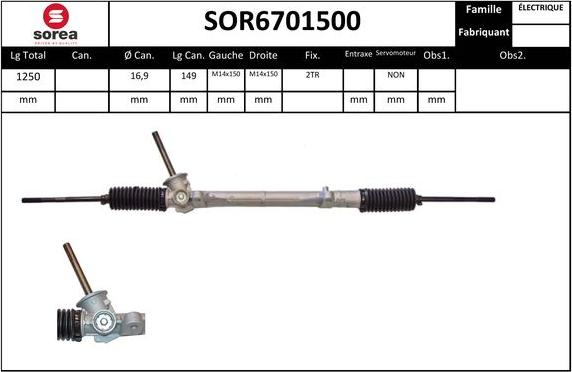 SNRA SOR6701500 - Кормилна кутия vvparts.bg