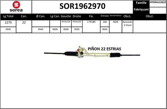 SNRA SOR1962970 - Кормилна кутия vvparts.bg