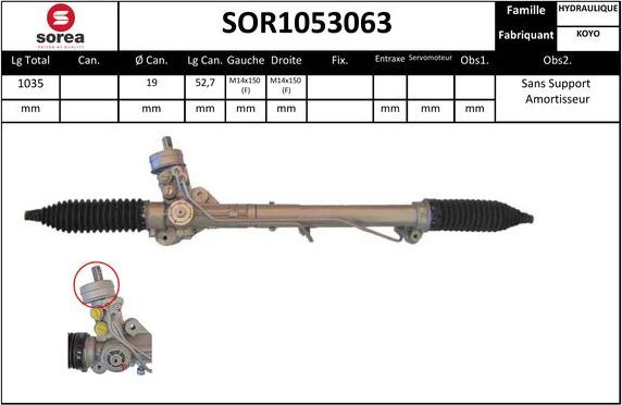 SNRA SOR1053063 - Кормилна кутия vvparts.bg