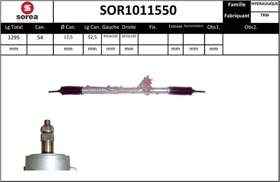 SNRA SOR1011550 - Кормилна кутия vvparts.bg