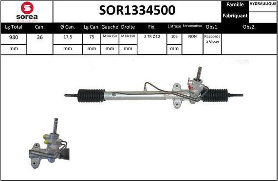 SNRA SOR1334500 - Кормилна кутия vvparts.bg