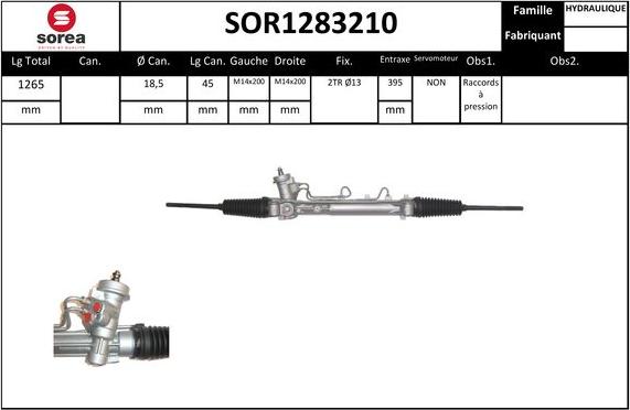 SNRA SOR1283210 - Кормилна кутия vvparts.bg