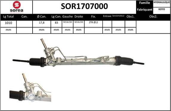 SNRA SOR1707000 - Кормилна кутия vvparts.bg