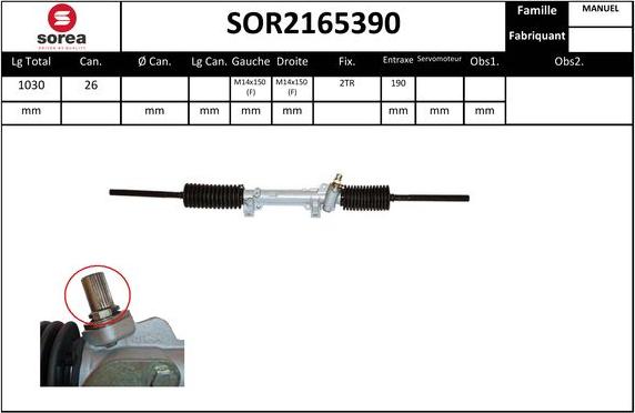 SNRA SOR2165390 - Кормилна кутия vvparts.bg