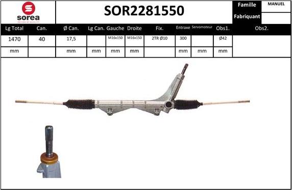 SNRA SOR2281550 - Кормилна кутия vvparts.bg