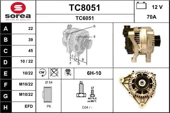 SNRA TC8051 - Генератор vvparts.bg