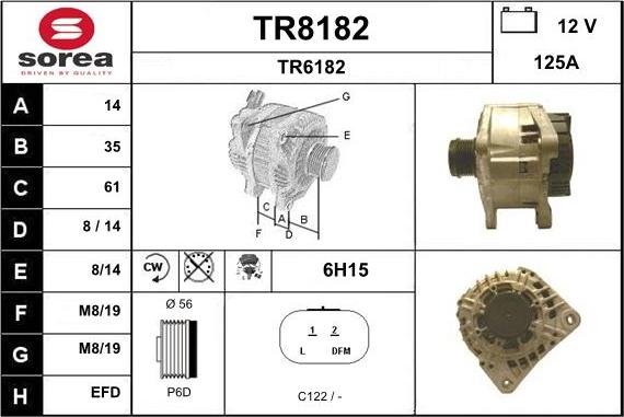 SNRA TR8182 - Генератор vvparts.bg