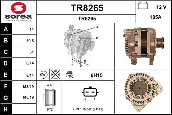 SNRA TR8265 - Генератор vvparts.bg