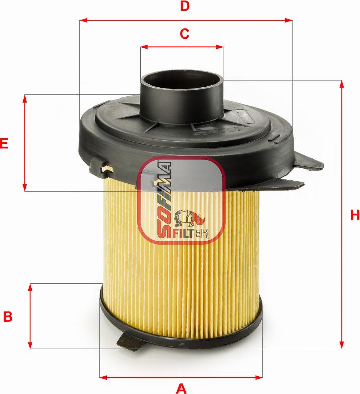 Sofima S 4580 A - Въздушен филтър vvparts.bg