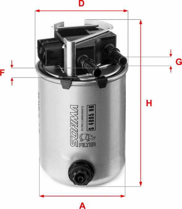 Sofima S 4095 NR - Горивен филтър vvparts.bg