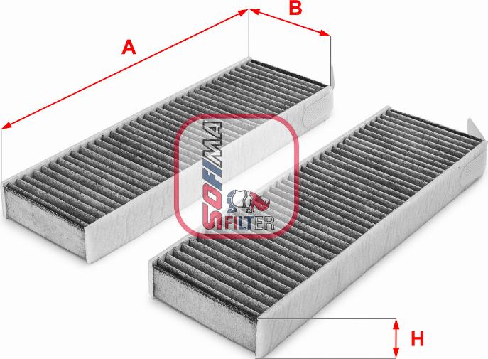 Sofima S 4172 CA - Филтър купе (поленов филтър) vvparts.bg