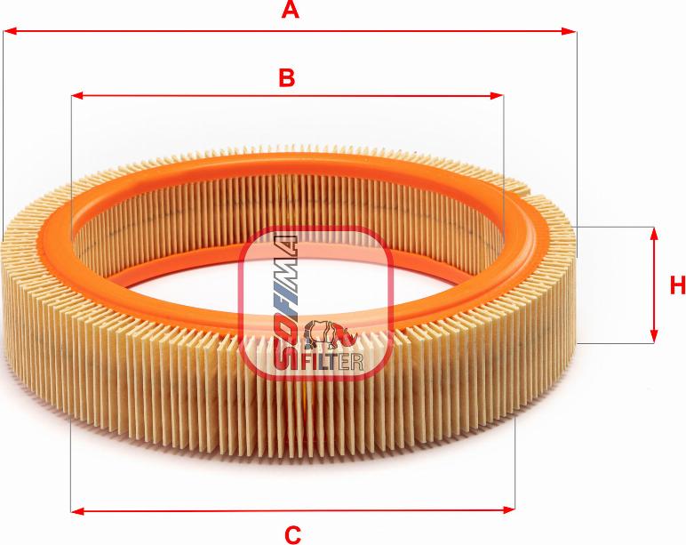 Sofima S 4360 A - Въздушен филтър vvparts.bg