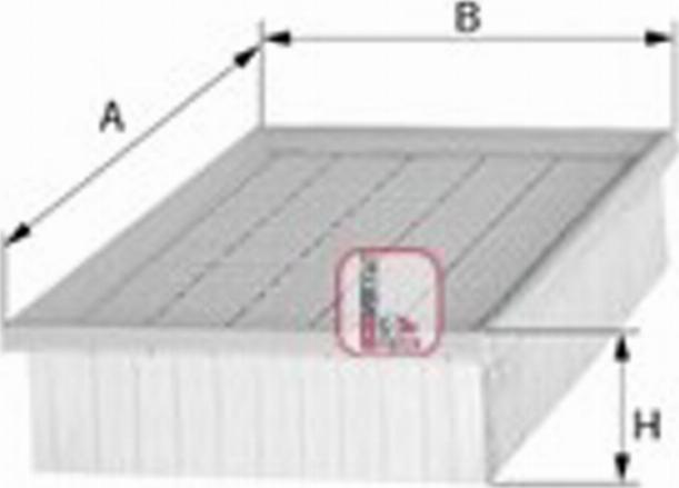 Sofima S 5430 A - Въздушен филтър vvparts.bg