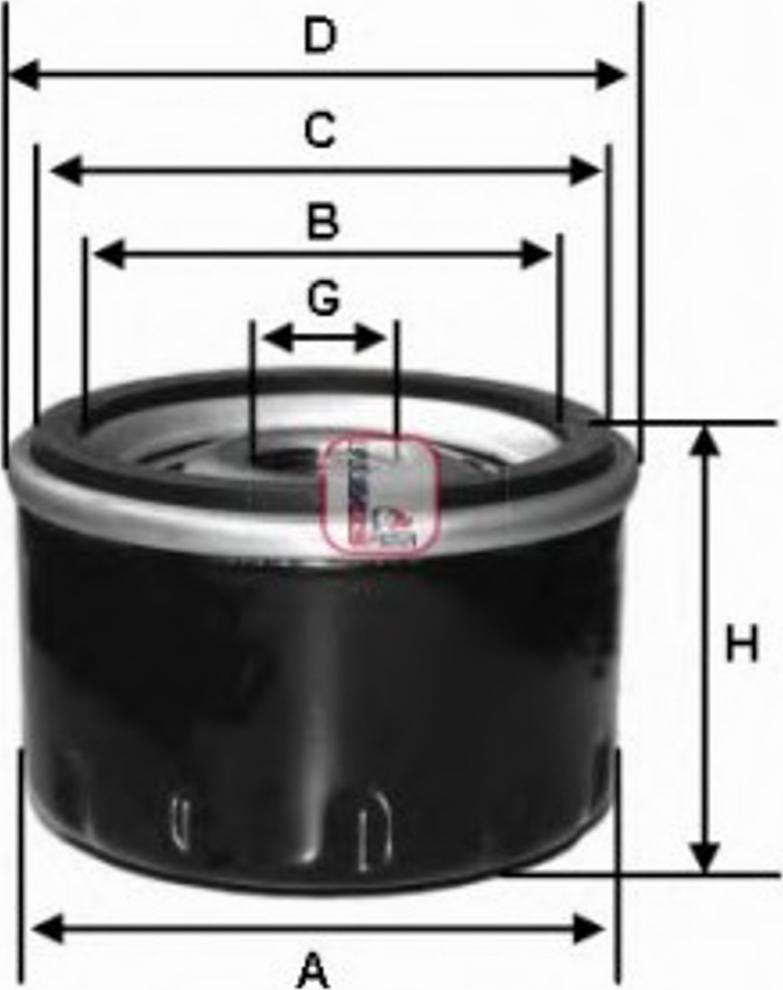 Sofima S 5610 R - Маслен филтър vvparts.bg