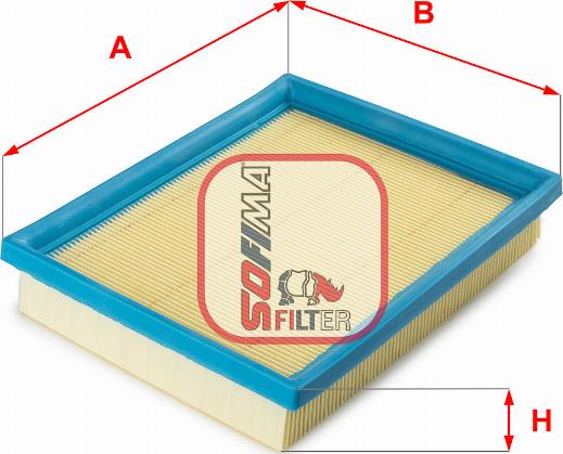 Sofima S 6640 A - Въздушен филтър vvparts.bg