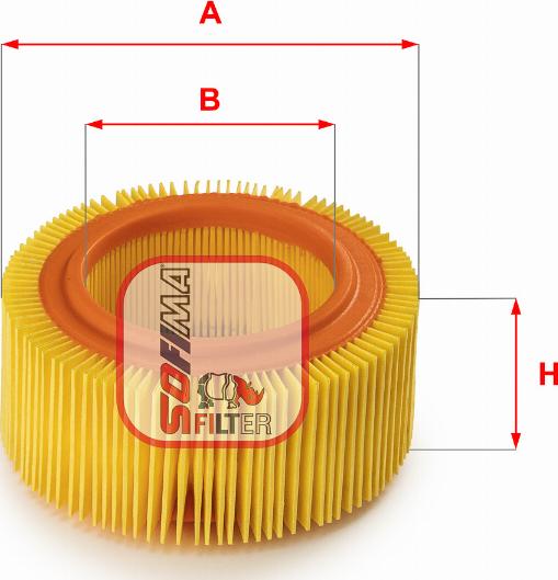 Sofima S 0880 A - Въздушен филтър vvparts.bg