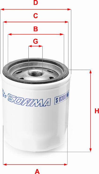 Sofima S 0300 NR - Горивен филтър vvparts.bg