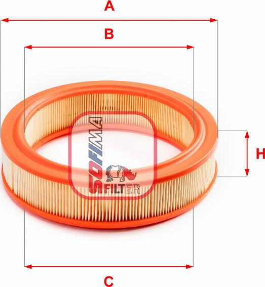 Sofima S 1066 A - Въздушен филтър vvparts.bg