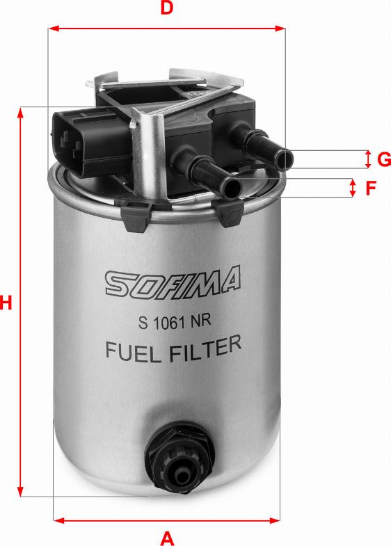 Sofima S 1061 NR - Горивен филтър vvparts.bg