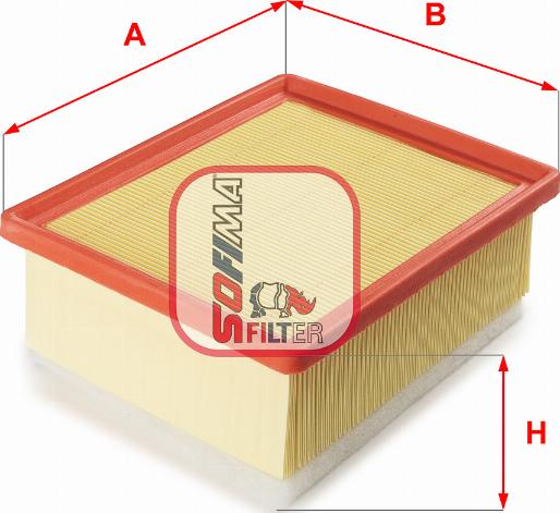 Sofima S 1012 A - Въздушен филтър vvparts.bg